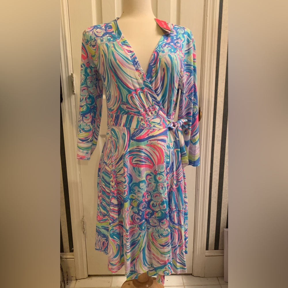 NWT Lilly Pulitzer Emilia Wrap Dress, Size M